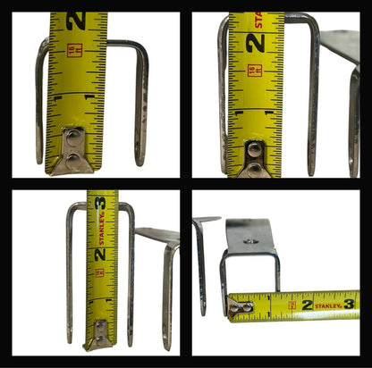 Coffin motorcycle hand guards measuring tape showing dimensions for Harley Davidson riders.