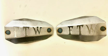 Adrenaline armor bad ass "FTW" bare metal motorcycle hand guard shells bare metal virstion for a paint match to our bike scheme.