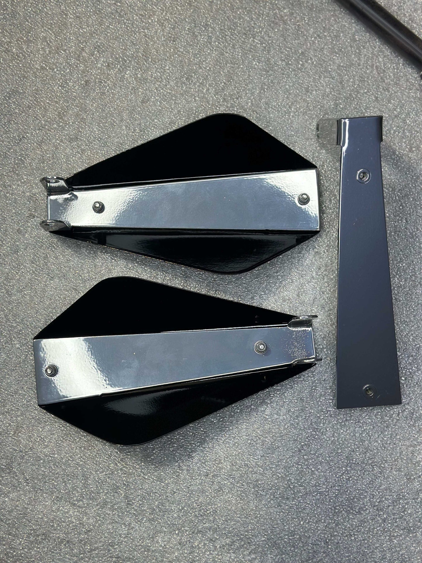 Delta style hand guards 18G steel, premium American-made knuckle guards for motorcycle protection
