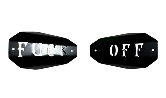 Adrenaline Armor "Fuck Off" hand guard shells (mounts sold separatly)