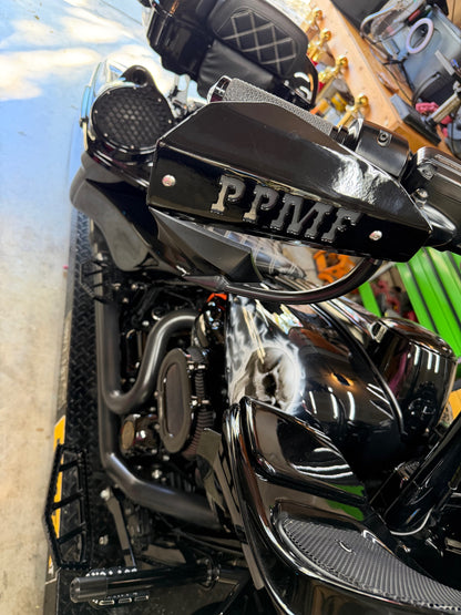 Customizable Interchangeable Hand Guard Shells - Adrenaline Armor Motorcycle Replacement Shells with Personalized Text