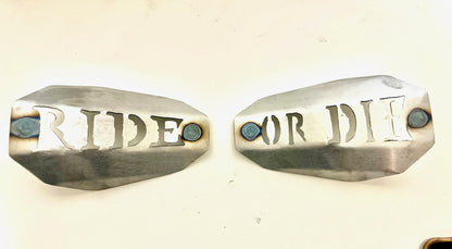 Ride or Die custom motorcycle handguards