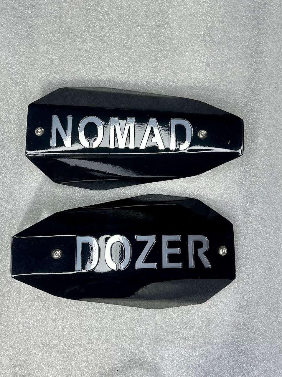 Customizable Interchangeable Hand Guard Shells - Adrenaline Armor Motorcycle Replacement Shells with Personalized Text