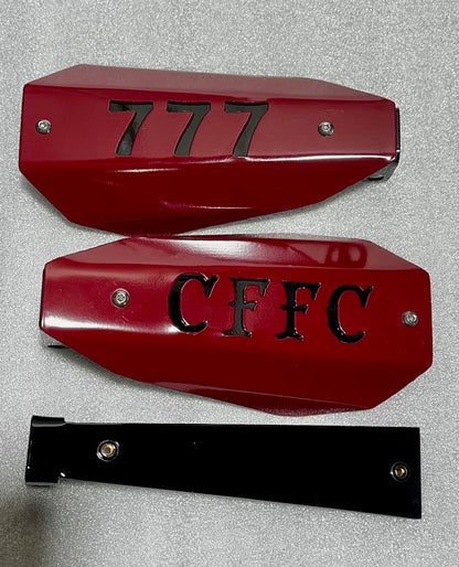 Customizable Interchangeable Hand Guard Shells - Adrenaline Armor Motorcycle Replacement Shells with Personalized Text