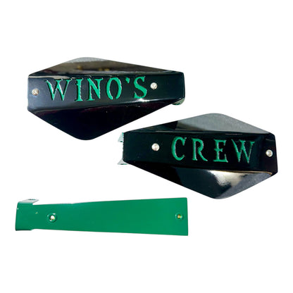 Customizable Interchangeable Hand Guard Shells - Adrenaline Armor Motorcycle Replacement Shells with Personalized Text