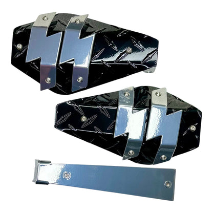 Customizable Interchangeable Hand Guard Shells - Adrenaline Armor Motorcycle Replacement Shells with Personalized Text