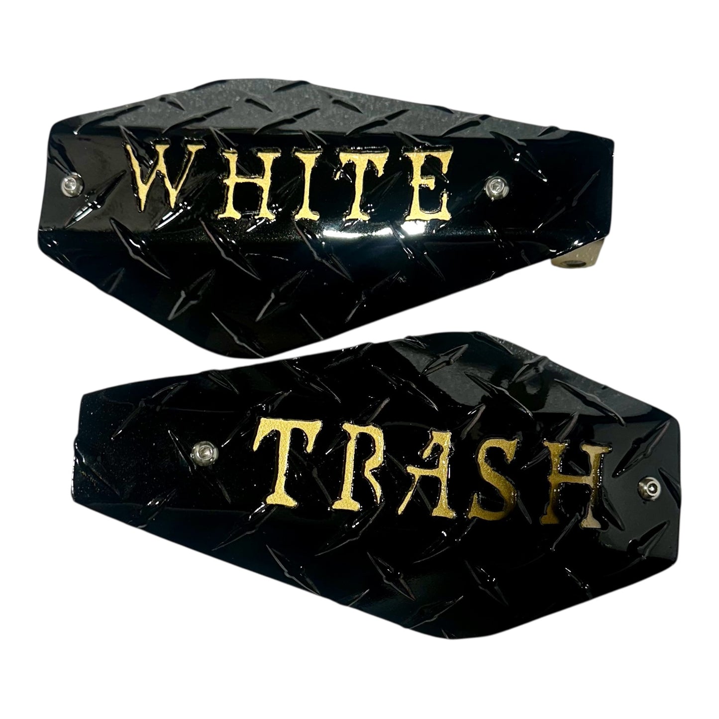 Customizable Interchangeable Hand Guard Shells - Adrenaline Armor Motorcycle Replacement Shells with Personalized Text