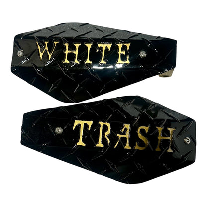 Customizable Interchangeable Hand Guard Shells - Adrenaline Armor Motorcycle Replacement Shells with Personalized Text