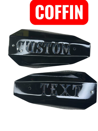 Customizable Interchangeable Hand Guard Shells - Adrenaline Armor Motorcycle Replacement Shells with Personalized Text