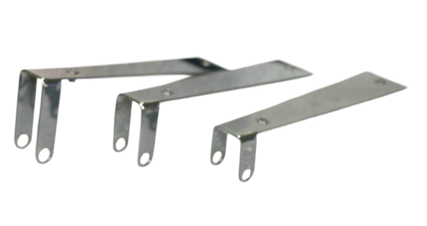 Delta style hand guards 18G steel accessories, showcasing durable metal parts for robust performance in riding.
