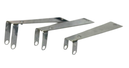 Coffin motorcycle hand guards mounting brackets made of durable metal for Harley Davidson riders.